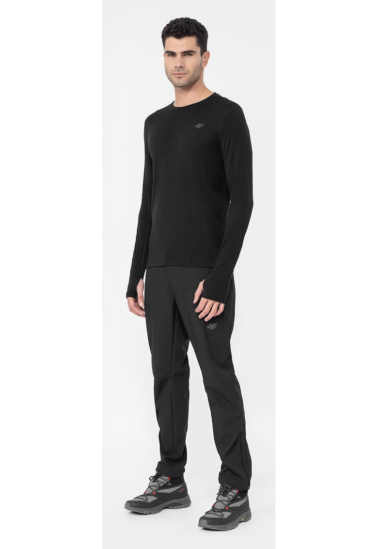 4f Bluza barbati Bumbac - Negru - Negru