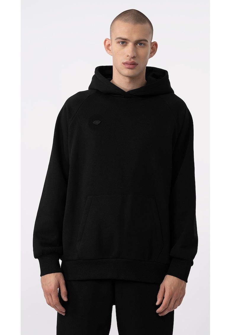4f Bluza unisex Bumbac - Negru -