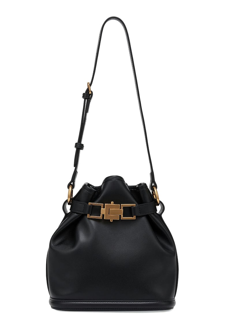 Geanta de piele cu bareta de umar