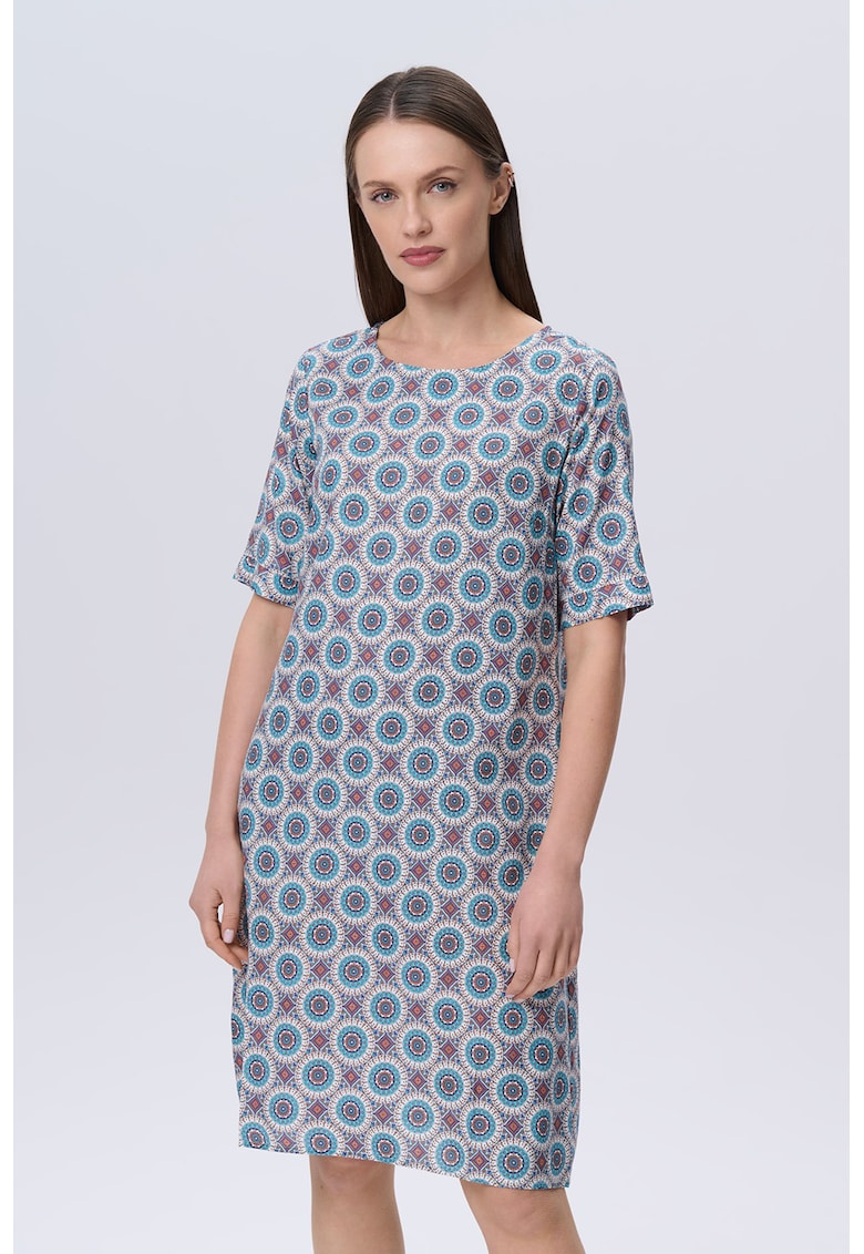 Rochie-tricou cu imprimeu floral