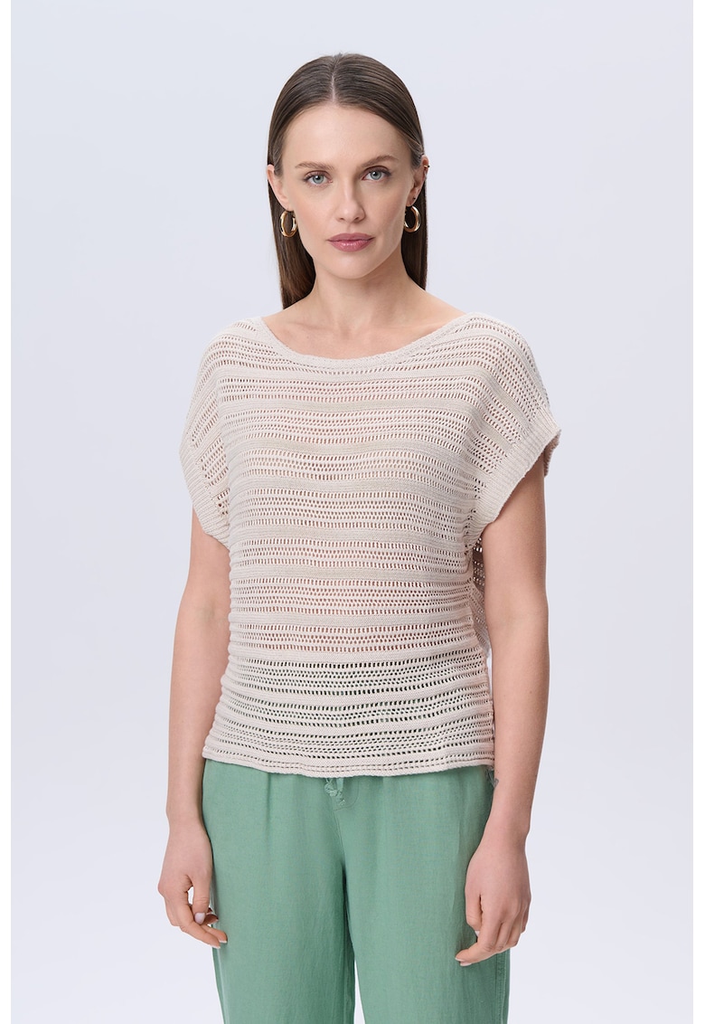 Bluza crosetata cu perforatii