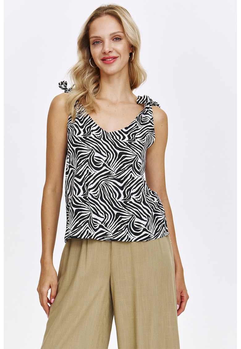 Top cu animal print