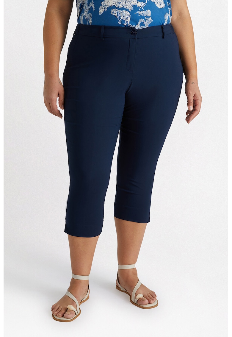 Pantaloni capri cu talie medie Pantaloni capri cu talie medie