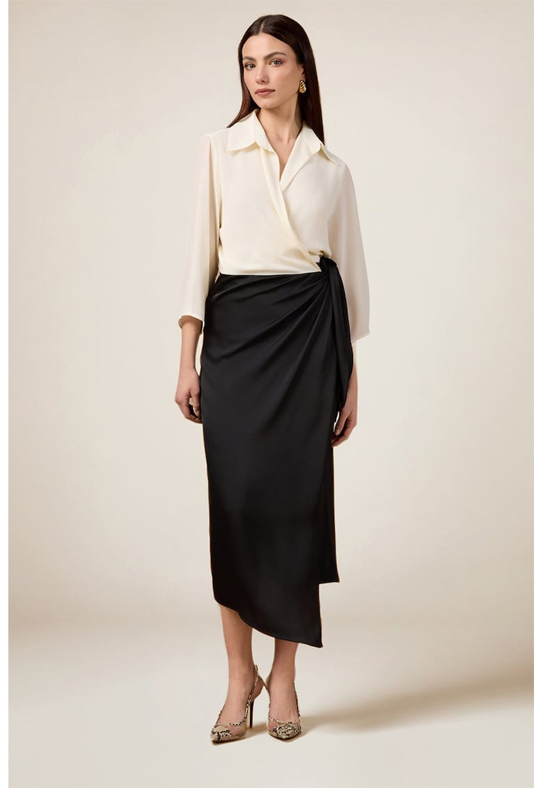 Rochie midi cu aspect 2in1