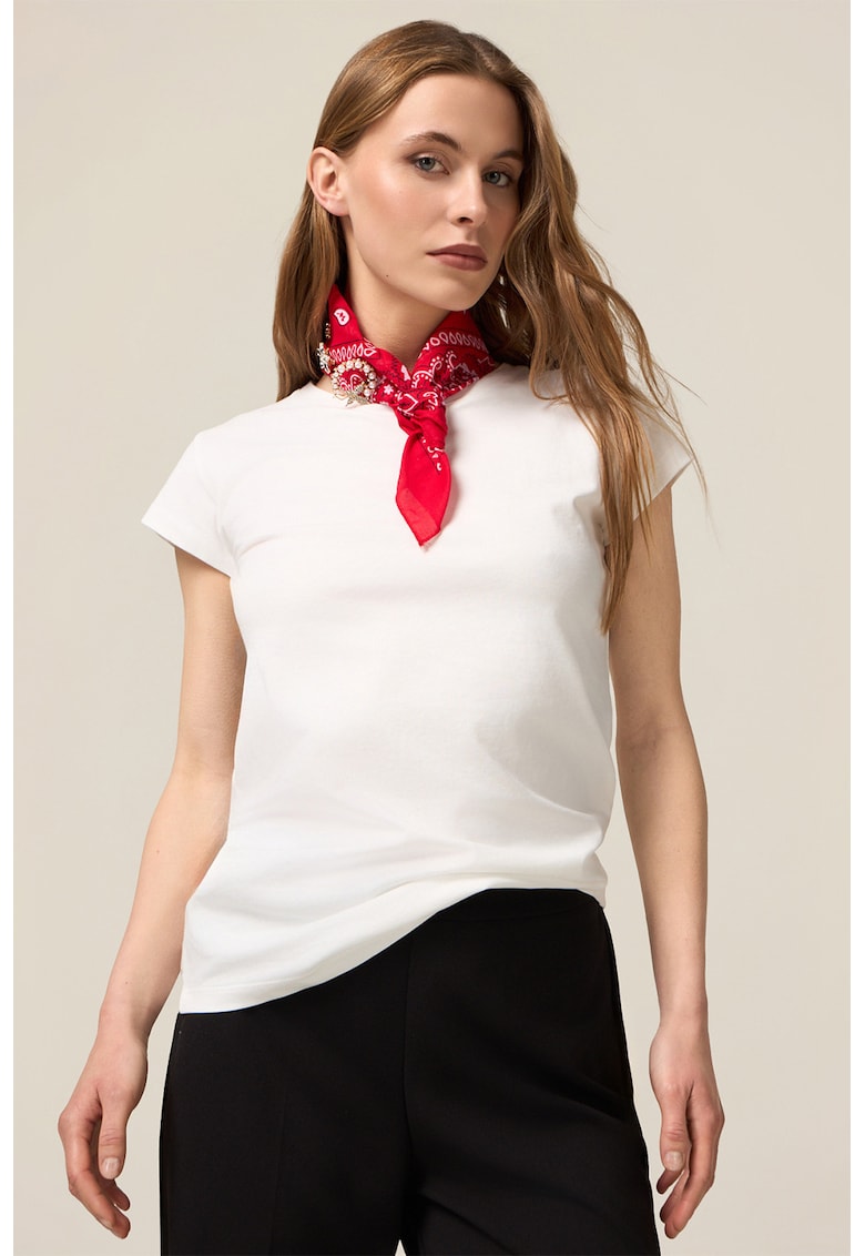 Tricou elastic cu model uni