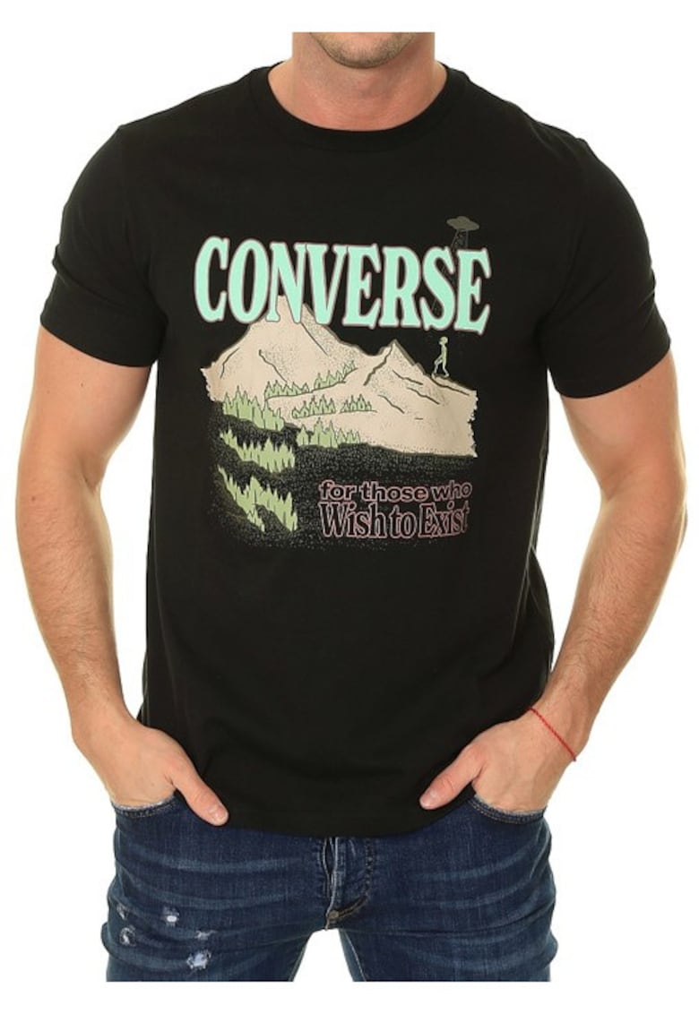 Converse Tricou barbati Bumbac - Negru