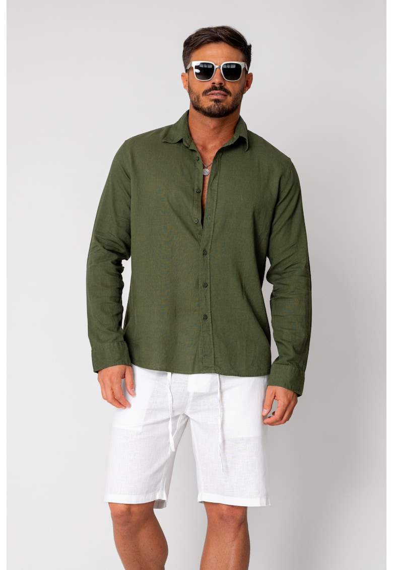 Camasa dIn 100% In Green New I 17927 - Verde