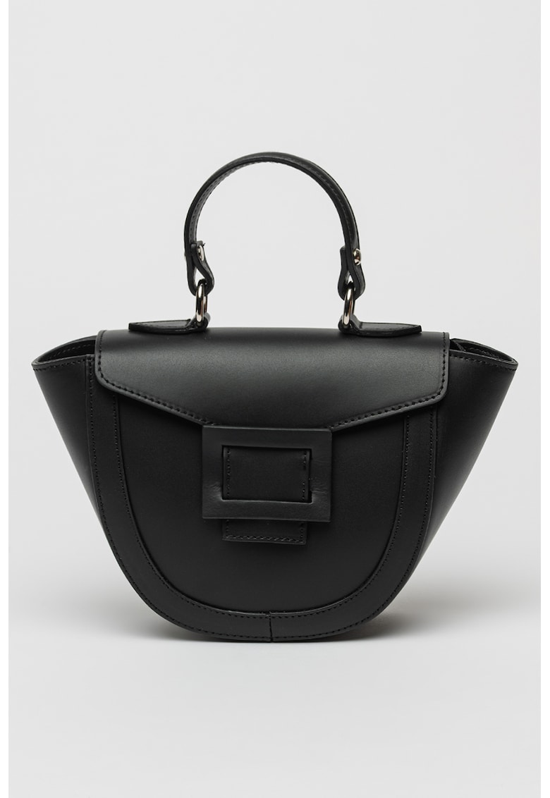 Geanta din piele cu maner si bareta ajustabila si detasabila