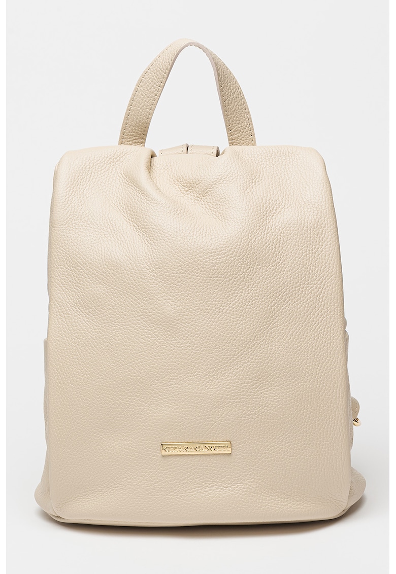 Rucsac de piele cu bareta detasabila cu model