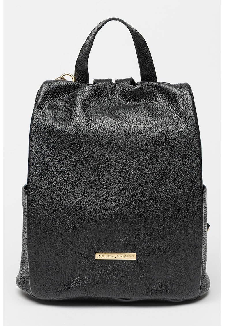 Rucsac de piele cu bareta detasabila cu model