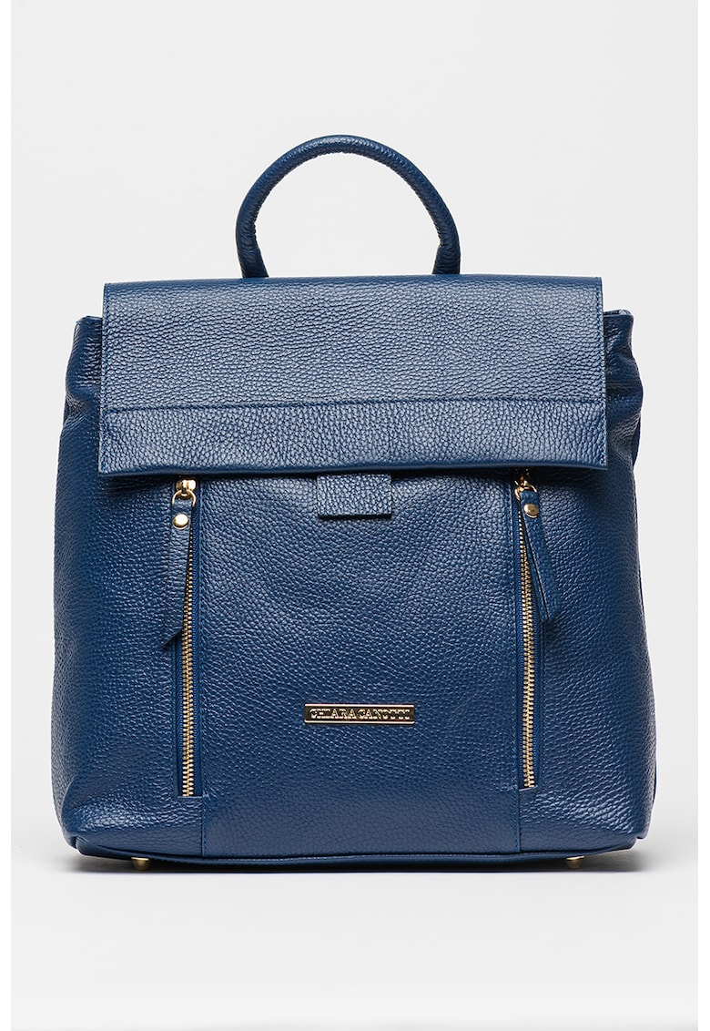 Rucsac de piele cu clapa