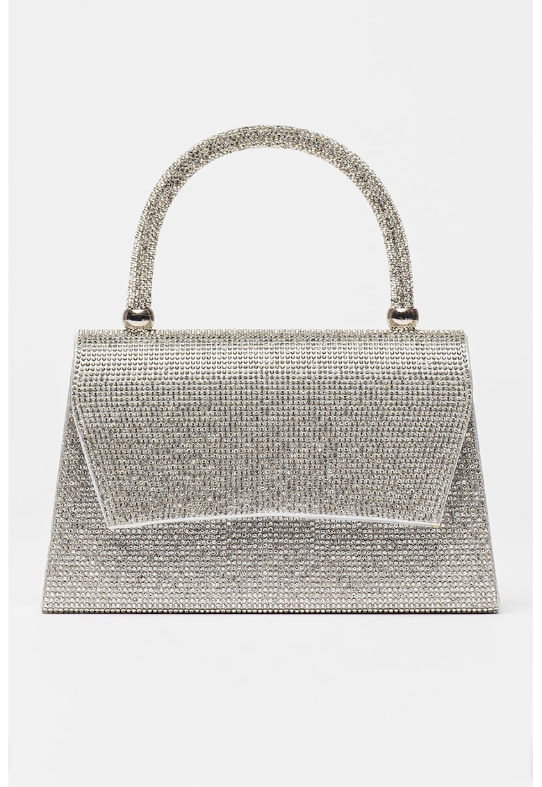 Geanta din material textil cu maner si paiete Geanta din material textil cu maner si paiete