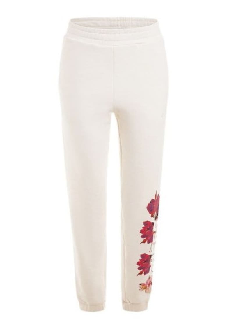Guess Pantaloni dama Bumbac - Alb - Alb