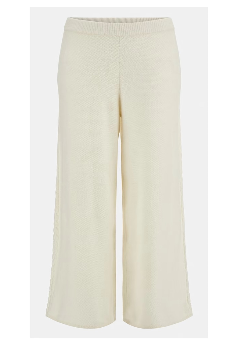 Pantaloni dama Sintetic - Alb - Alb