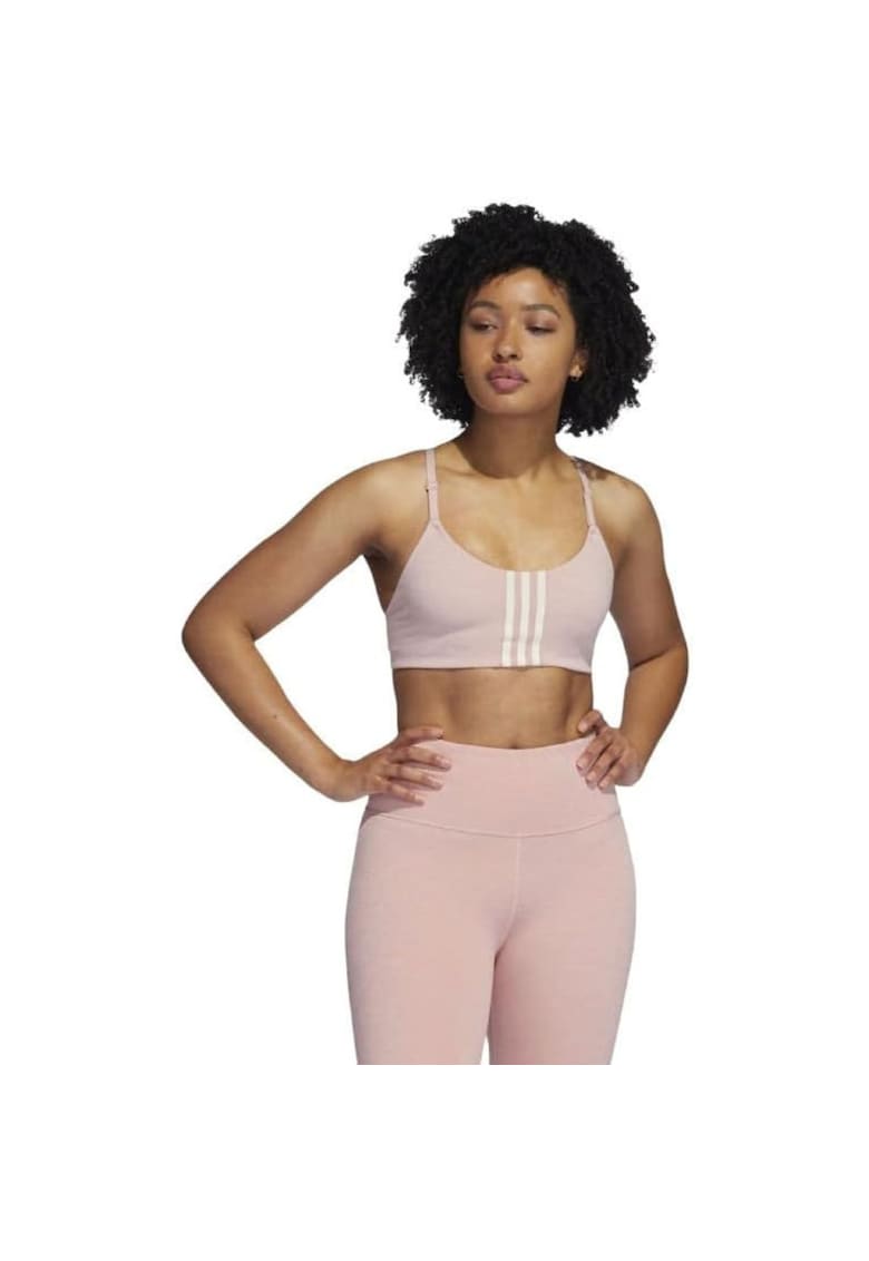 Sutien sport  Aeroimpact - roz - respirabil - cu bretele reglabile - set de pernute detasabile - pentru femei -