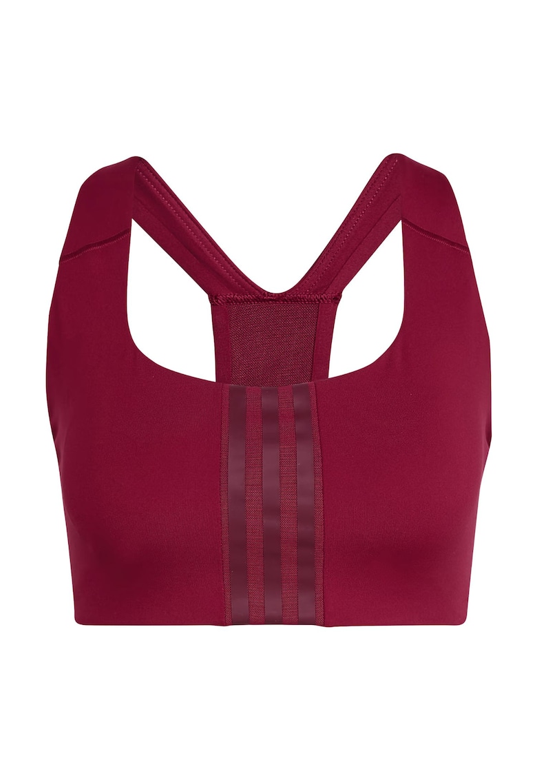 Sutien sport -  Powerimpact Training - suport mediu - burgundia - elastan