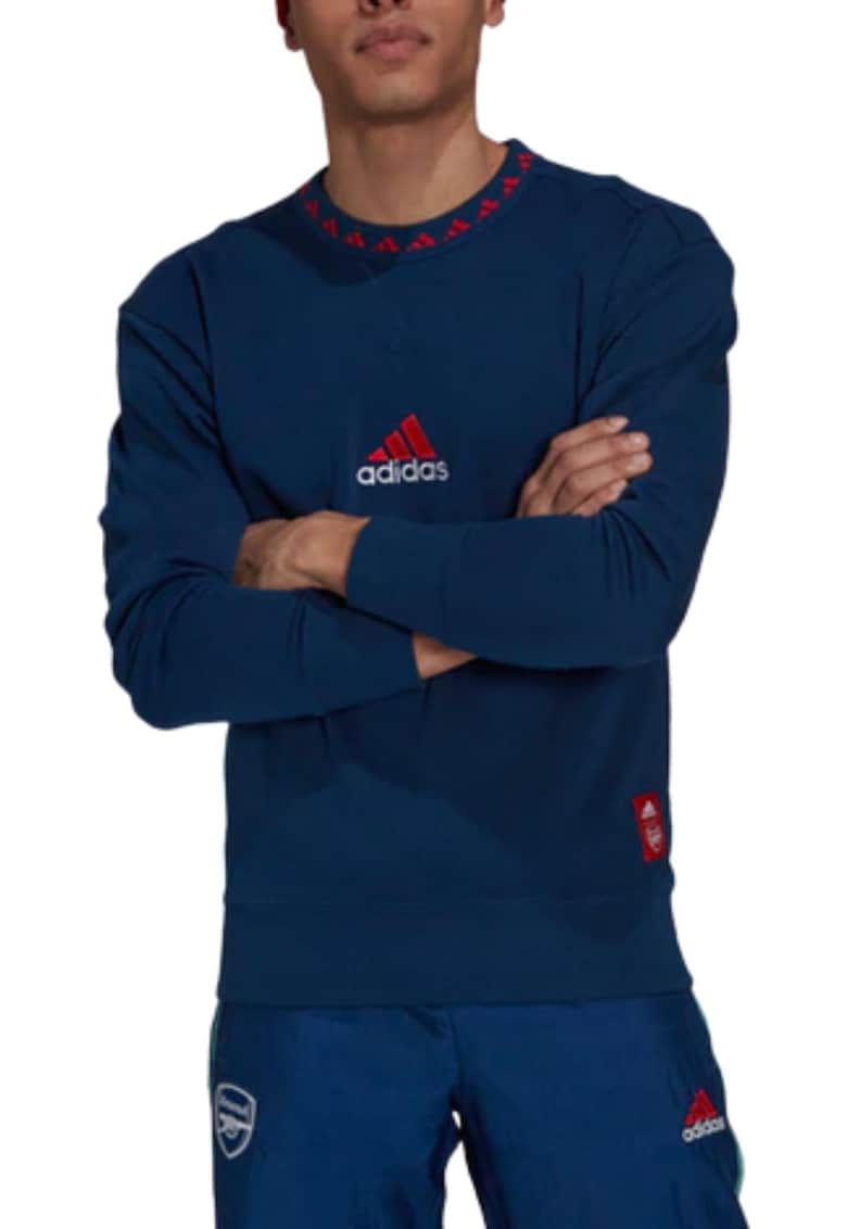 Hanorac sport model Arsenal - albastru marin - bumbac reciclat - croiala clasica - Hanorac sport model Arsenal - albastru marin - bumbac reciclat - croiala clasica -