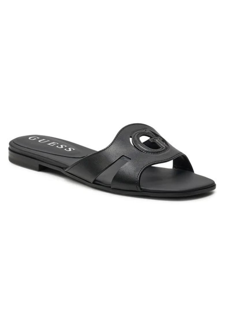 Papuci dama Piele naturala - Negru - Negru