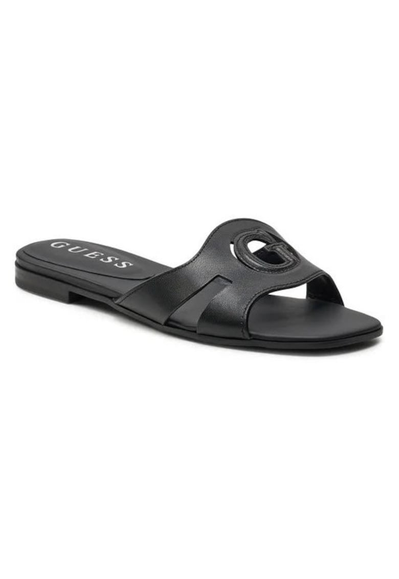 Guess Papuci dama Piele naturala - Negru - Negru