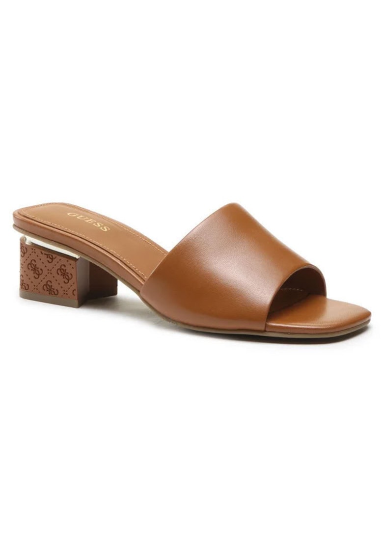 Guess Papuci dama Piele naturala - Maro - Maro