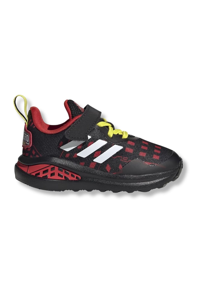 Pantofi sport  FortaRun Superhero I - negru - material textil si sintetic - cu velcro - set pentru copii -