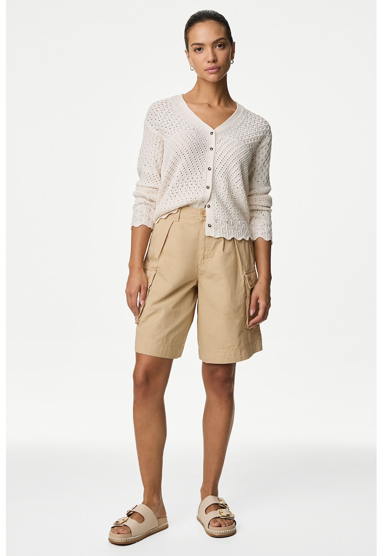 Pantaloni scurti cargo de bumbac