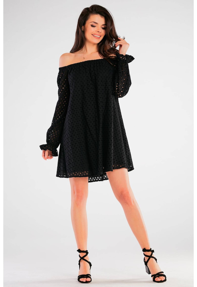 Rochie Bumbac - Negru Rochie Bumbac - Negru