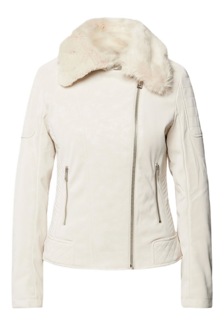 Jacheta dama - Piele sintetica - Bej -