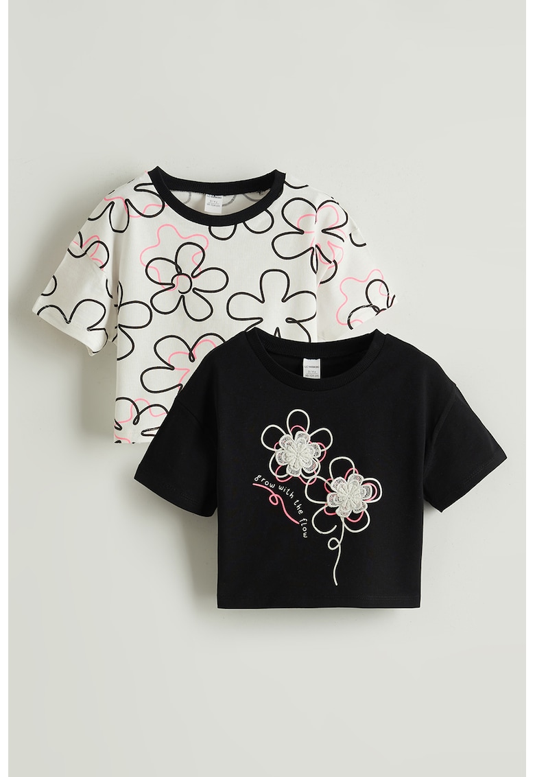 Set de tricouri crop - 2 piese