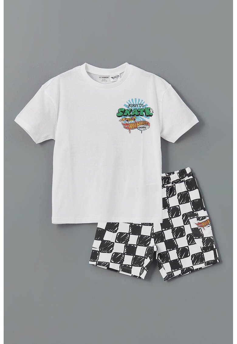 Trening cu pantaloni scurti si imprimeu Paw Patrol