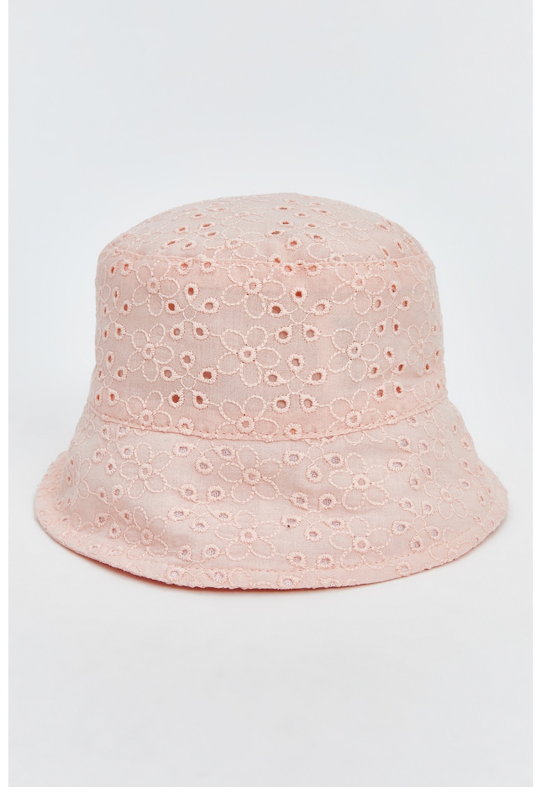 Palarie bucket cu broderie Sangallo