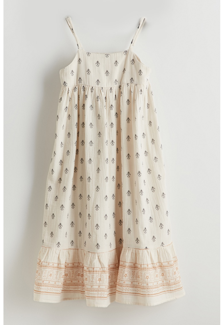 Rochie cu model si terminatie cu volane