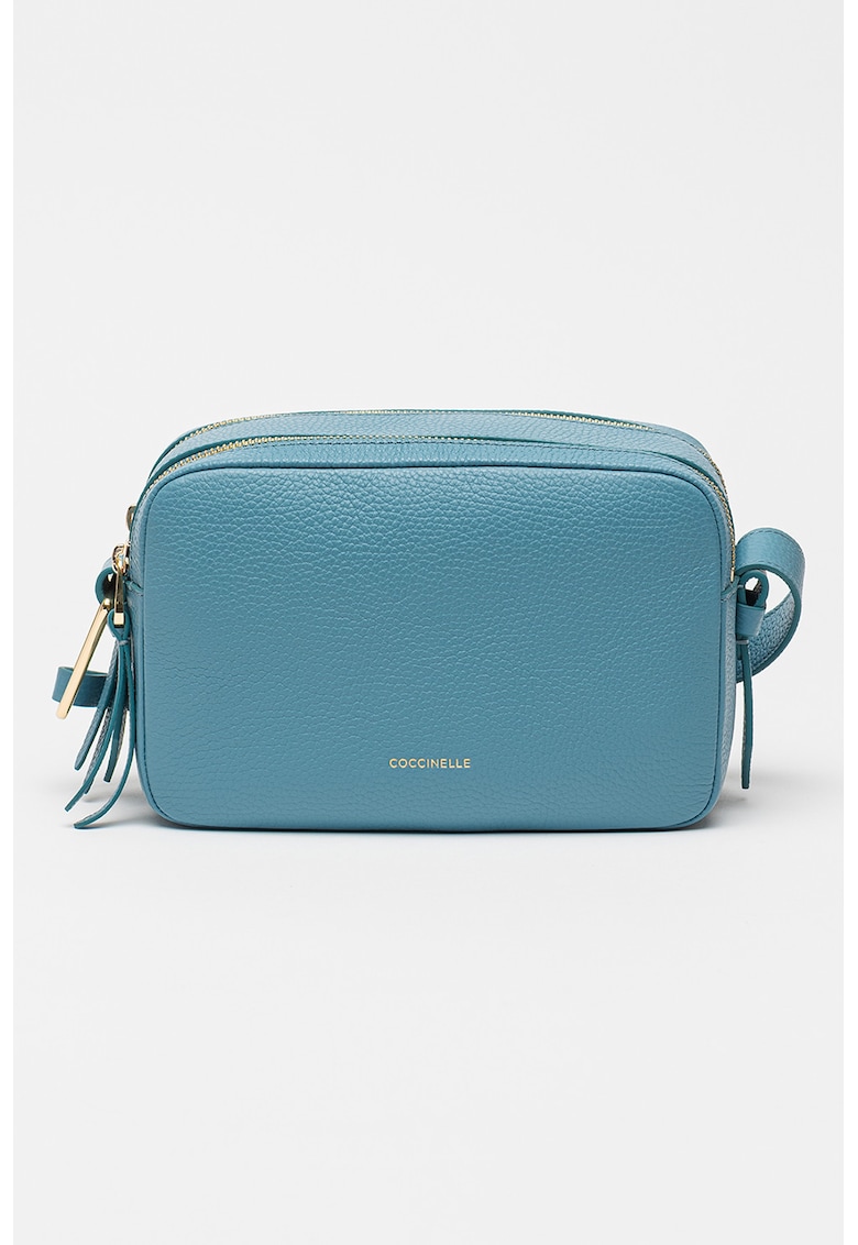 Geanta crossbody de piele cu doua compartimente Malory