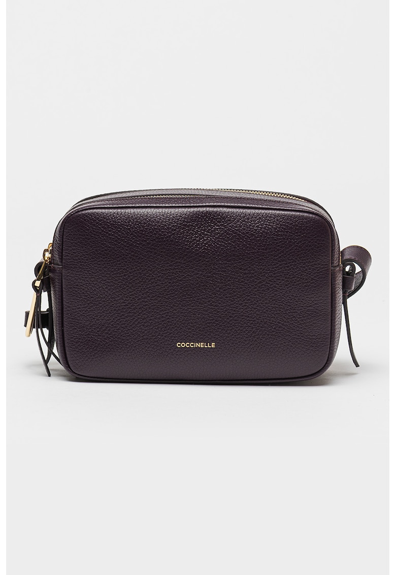 Geanta crossbody de piele cu doua compartimente Malory