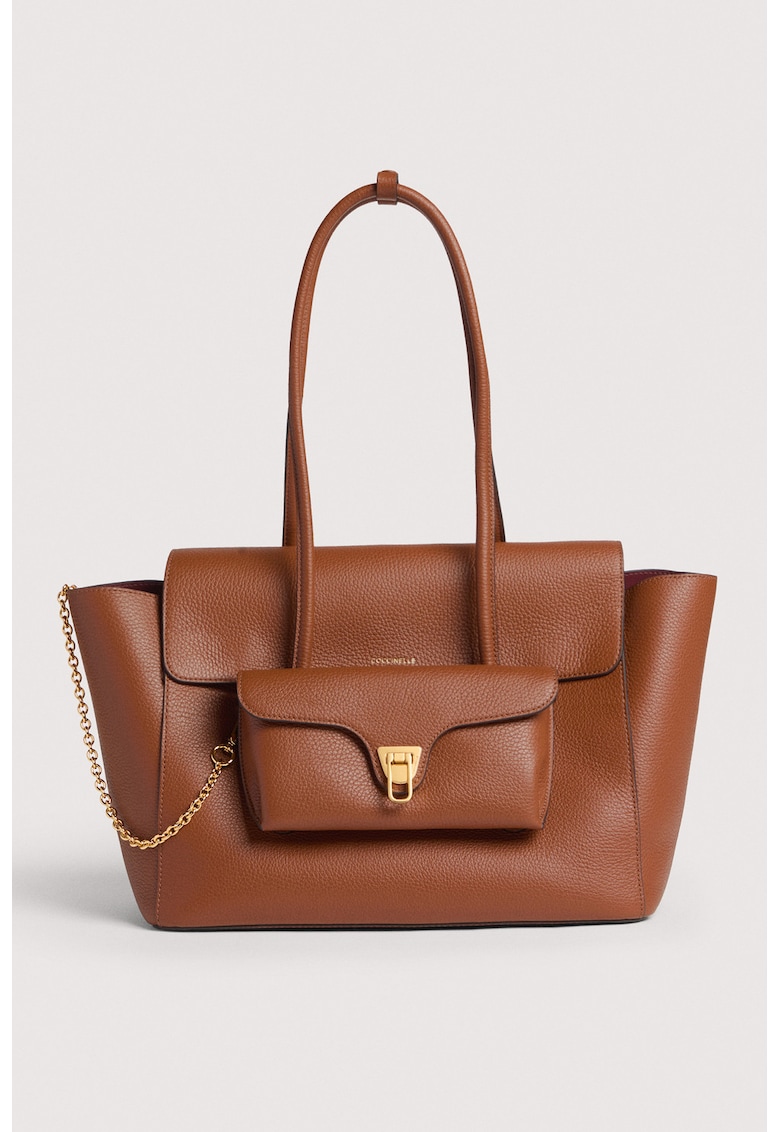 Geanta de piele cu etui detasabil Double Beat