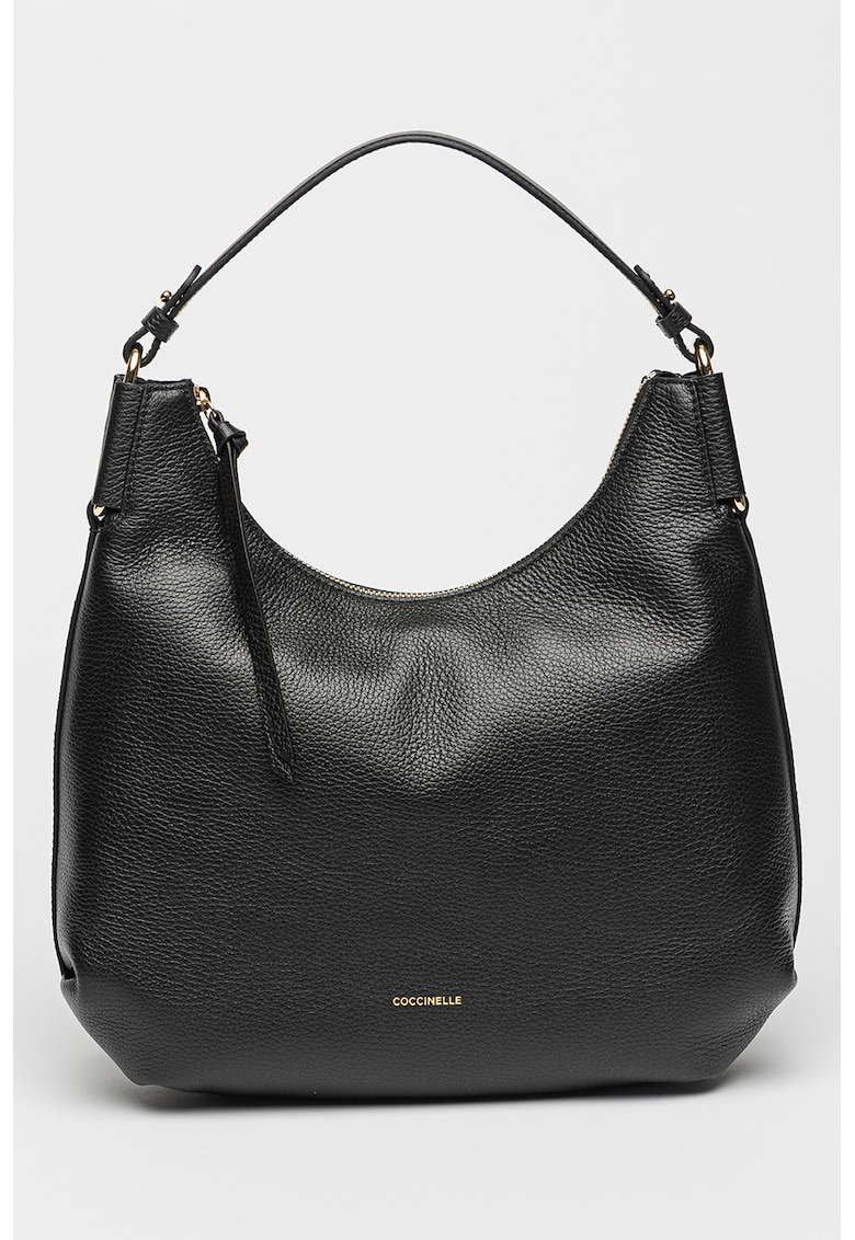 Geanta shopper din piele cu fermoar