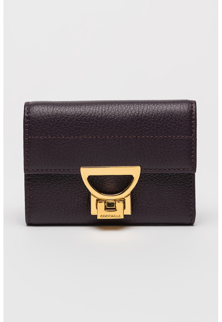 Portofel de piele cu aspect granulat Arlettis