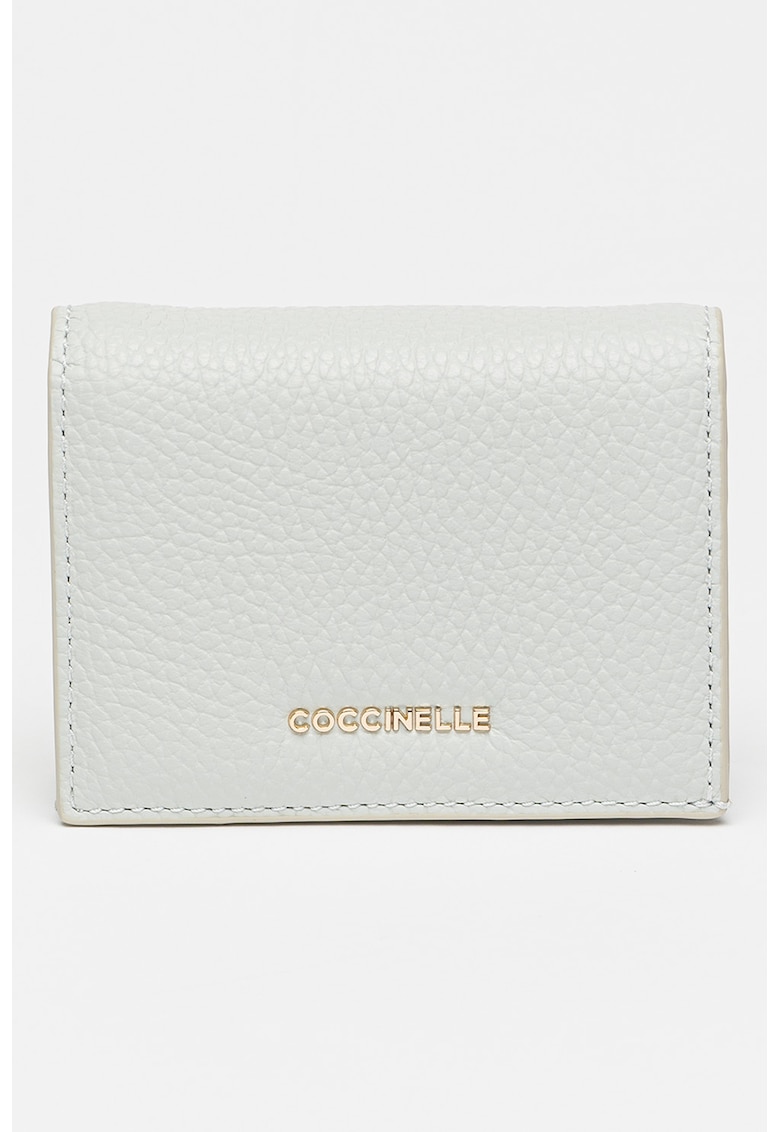 Portofel de piele cu aspect granulat Metallic Soft Portofel de piele cu aspect granulat Metallic Soft