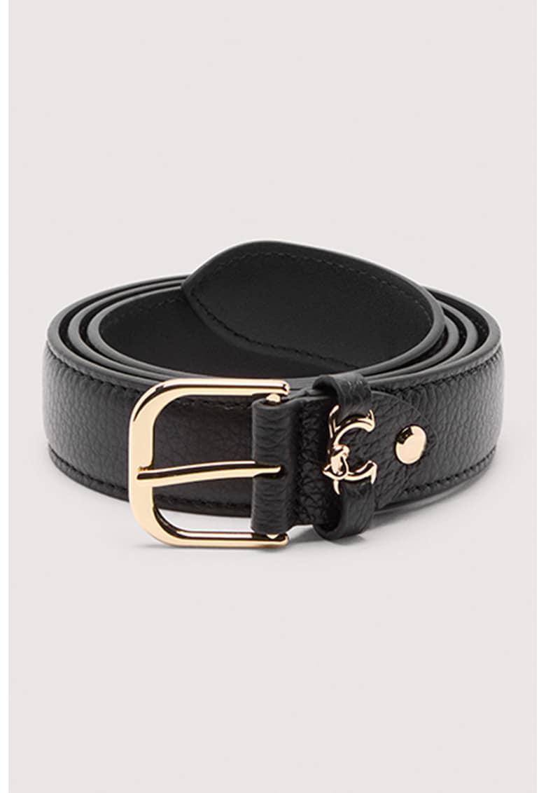 Curea de piele Metal - Negru