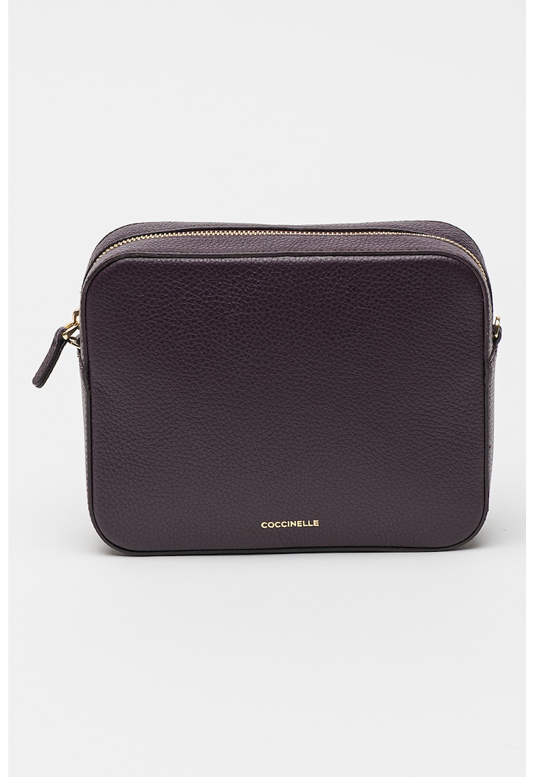 Geanta crossbody de piele cu logo Tebe