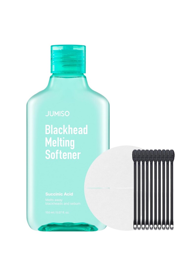 Lotiune faciala pentru puncte negre -  150ml + 40 dischete de bumbac Lotiune faciala pentru puncte negre -  150ml + 40 dischete de bumbac