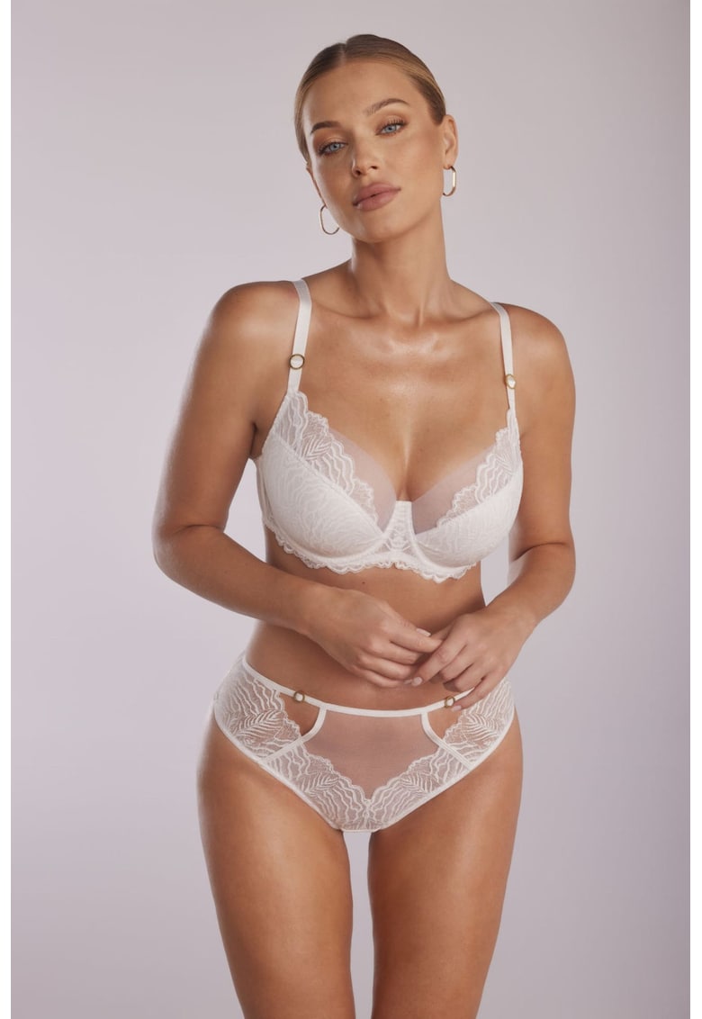 Chiloti brazilian-hipster cu segmente din dantela Luna