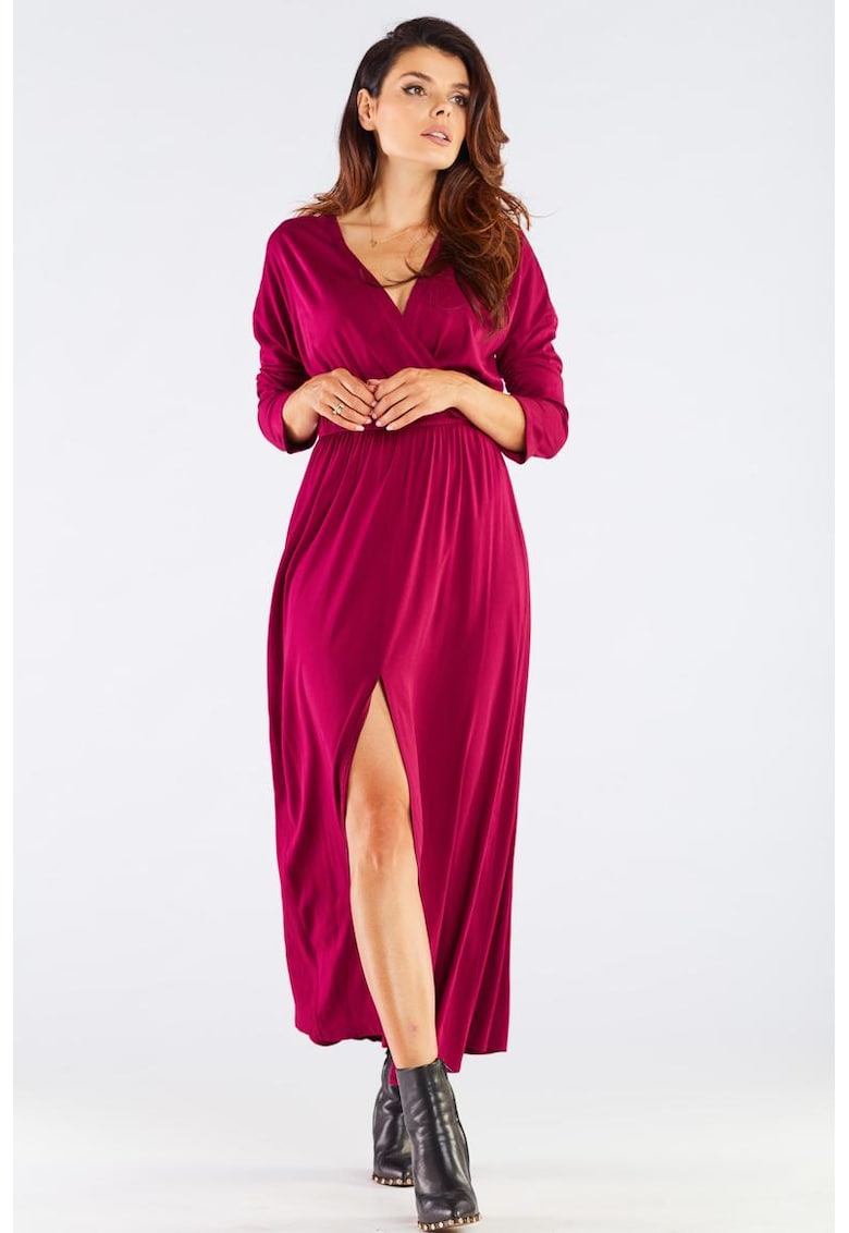 Midi Rochie Maneca lunga - Casual - Viscoza A454