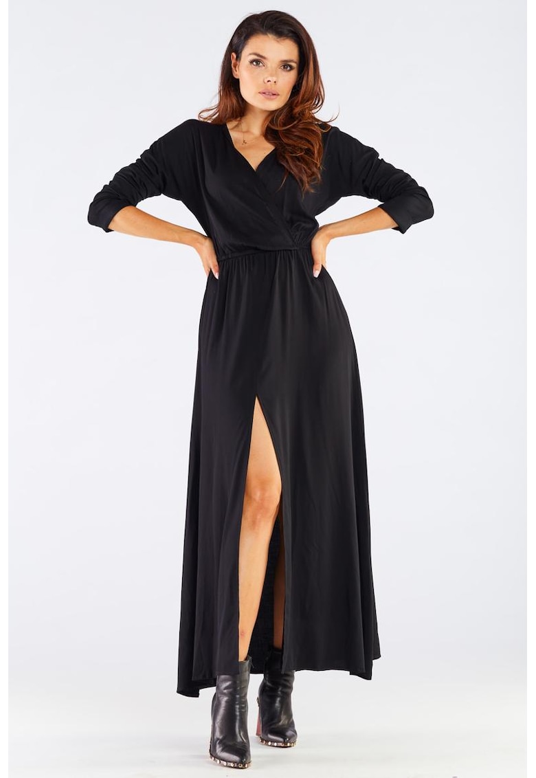 Midi Rochie Maneca lunga - Casual - Viscoza A454