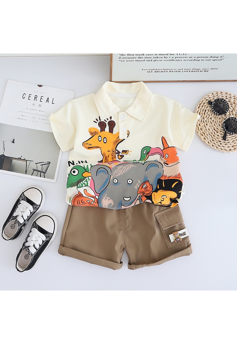 Compleu Crem Baieti cu Animale Ianis