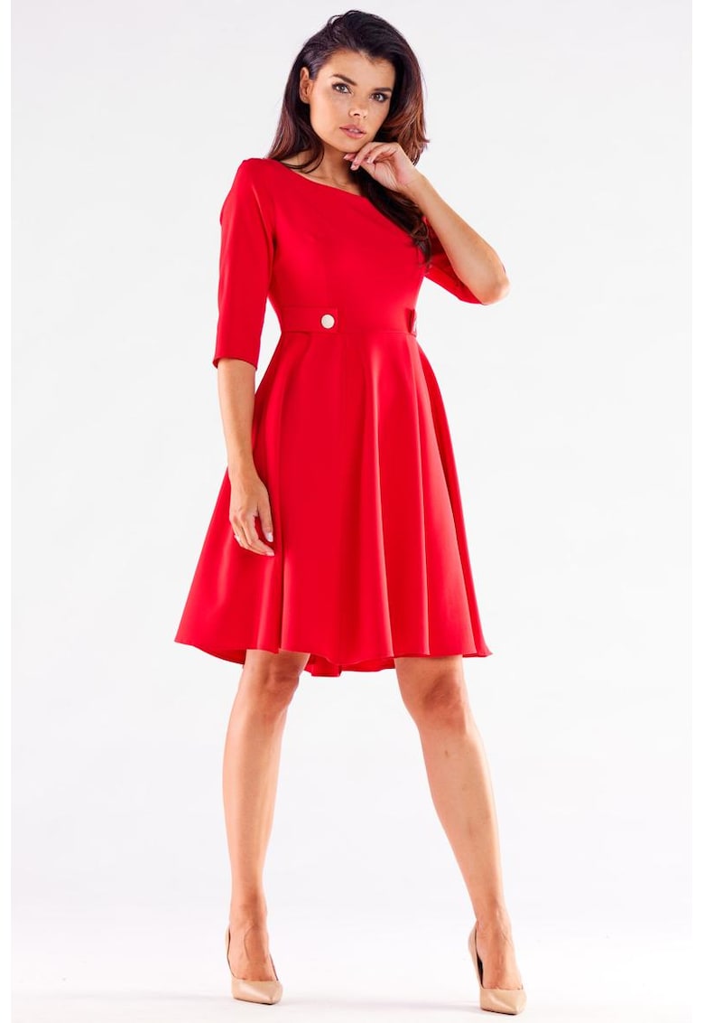 Scurta Rochie Maneca trei sferturi - Elegant A520