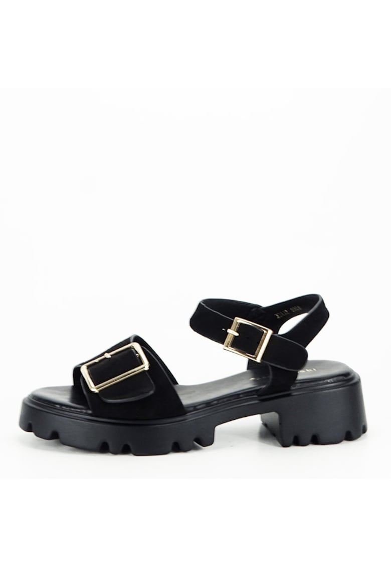 Sandale negre cu talpa groasa 8068 128 14849 Sandale negre cu talpa groasa 8068 128 14849