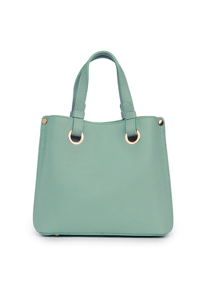 Geanta dama din piele naturala Ilona verde fistic