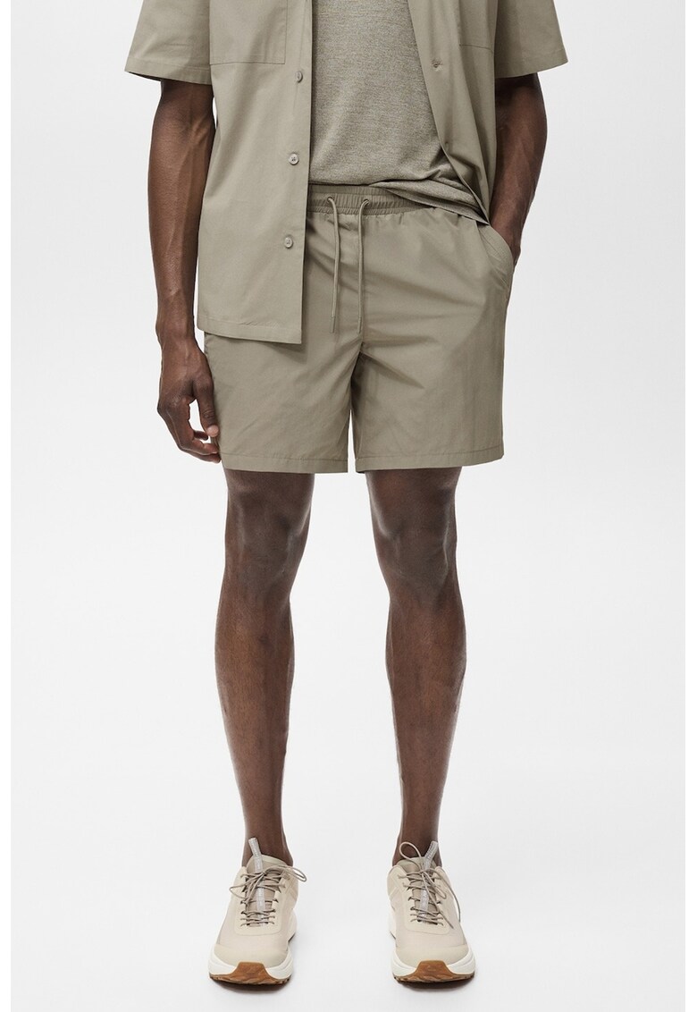 Pantaloni scurti de baie cu snur - Gri