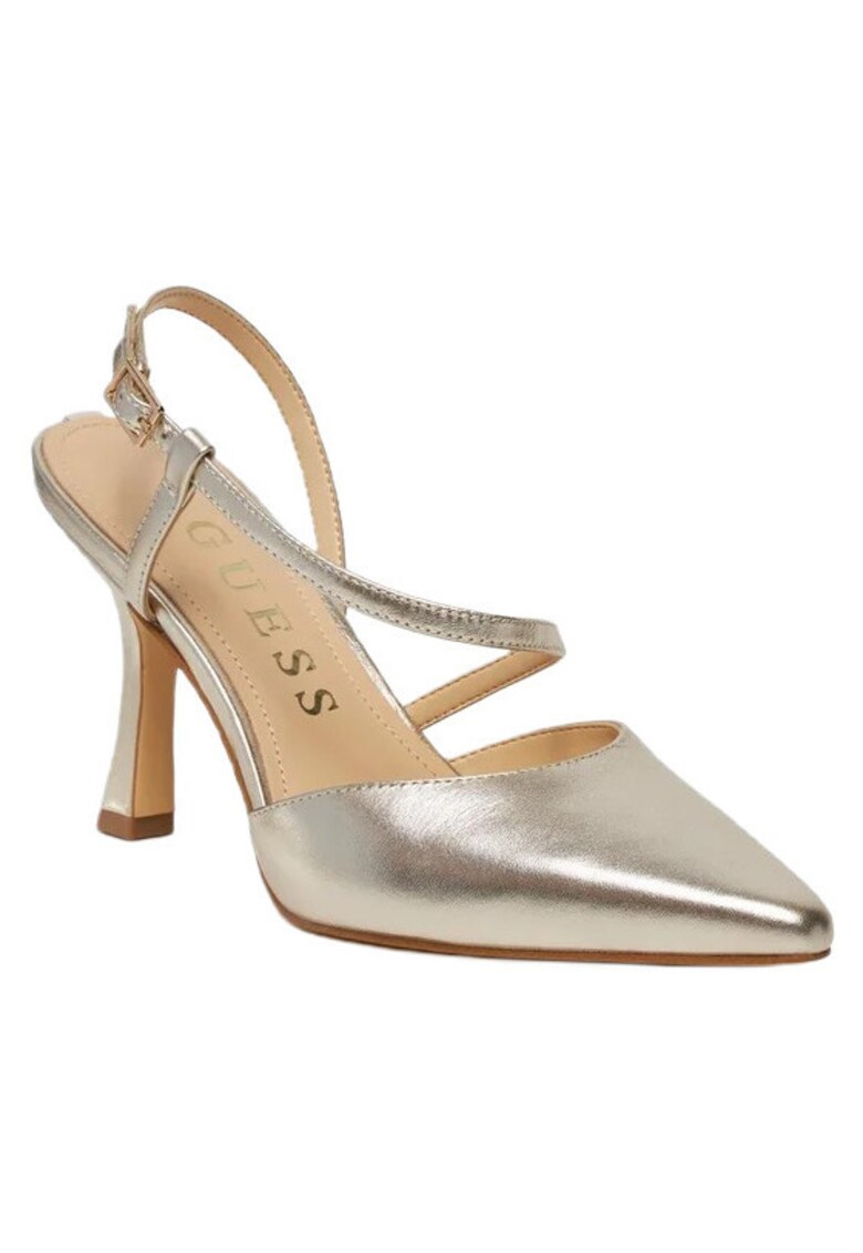 Pantofi eleganti cu toc Piele naturala - Auriu -